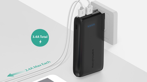 RAVPower 2-in-1 Wall Charger and Power Bank | $19 | Amazon | Promo code KINJA066